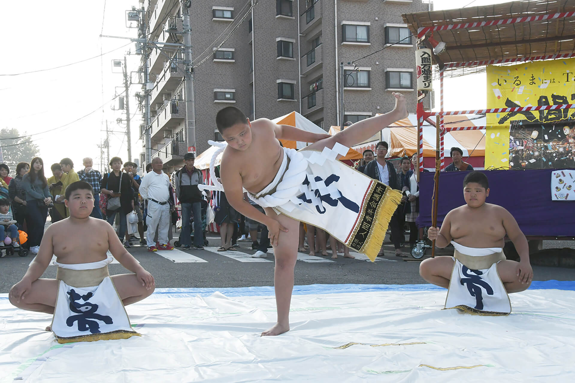 わんぱく力士 土俵入り