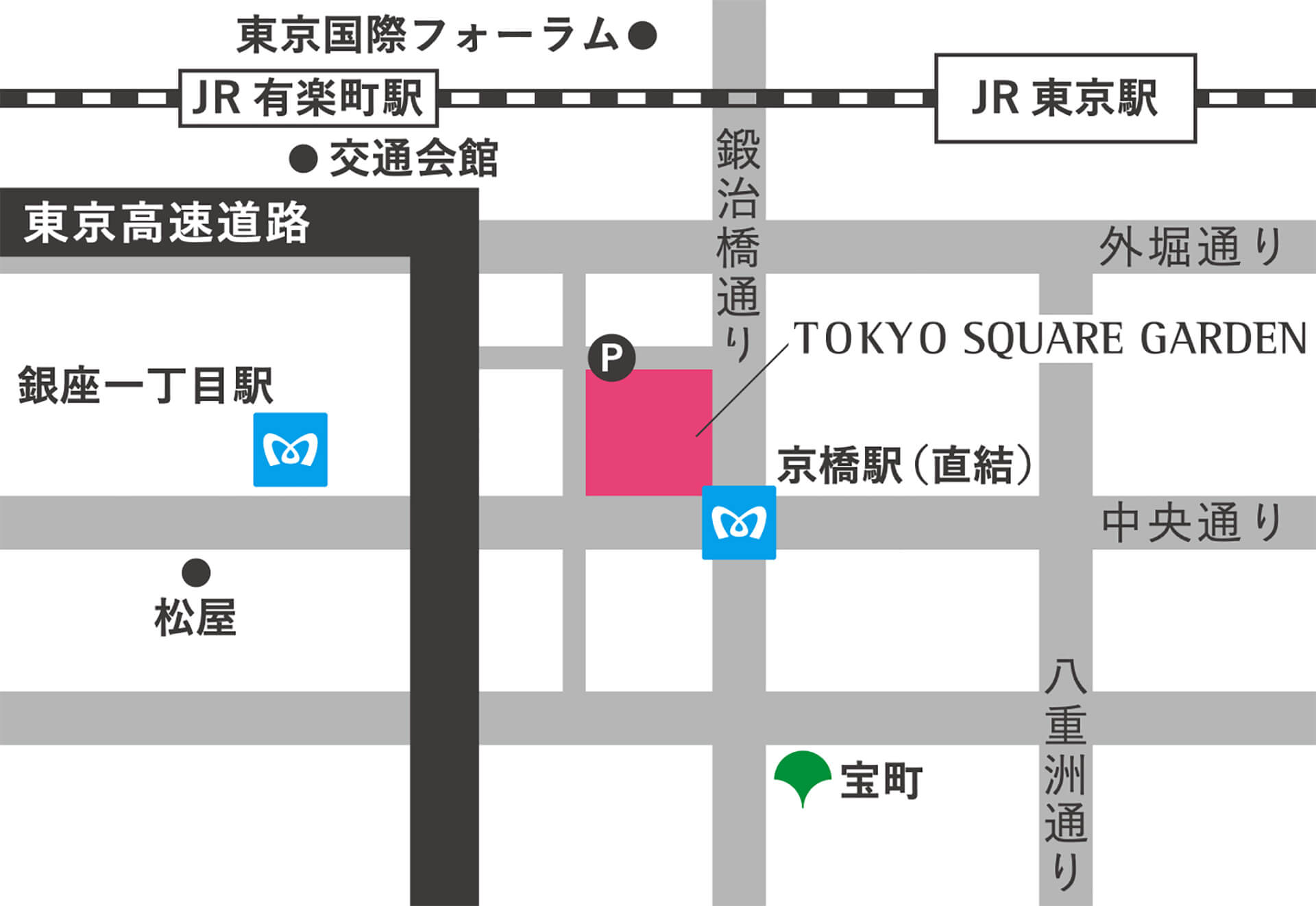 東京スクエアガーデン地図