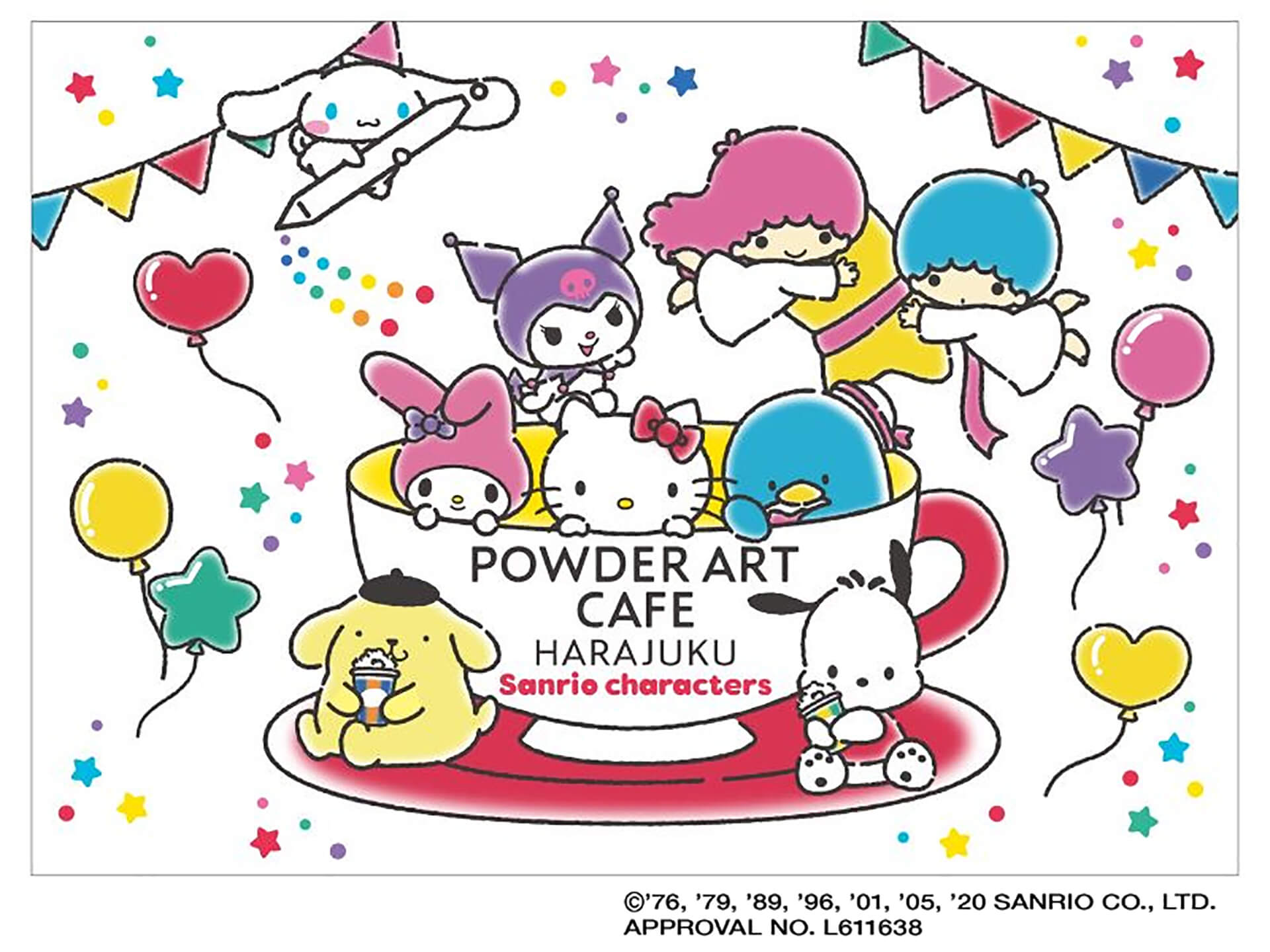 Powder Art Cafe Harajuku サンリオキャラクターコラボカフェ 関東のお出かけ情報ならオソトイコ