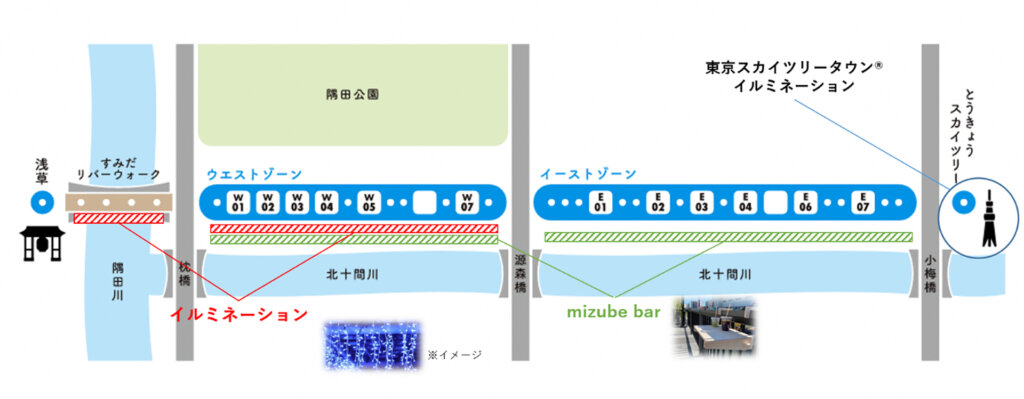 東京ミズマチ(R)のテラス 「mizube bar」