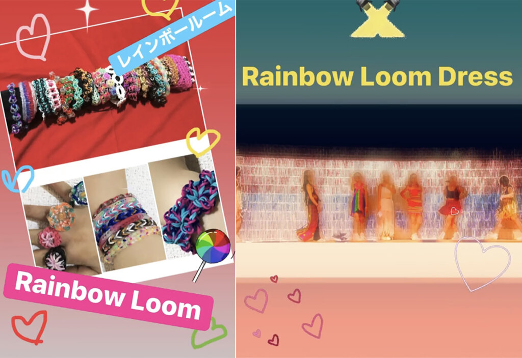 愛と狂気のマーケット Rainbow Loom Dress レインボールームドレス　by TONIO
