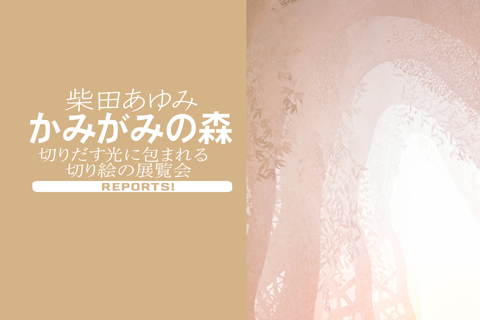 柴田あゆみ かみがみの森 -切りだす光に包まれる 切り絵の展覧会 