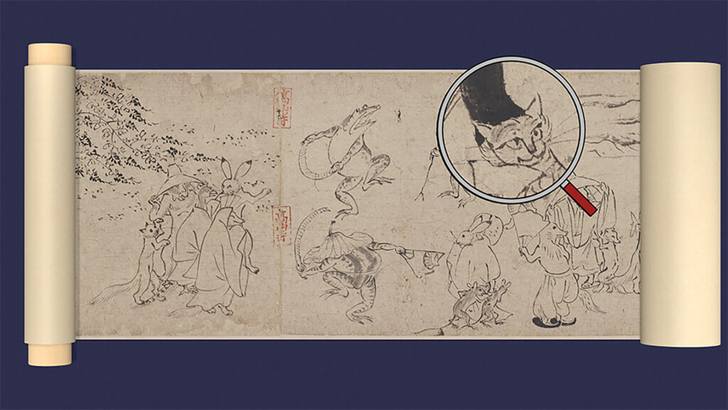 東京国立博物館 凸版印刷、国宝「鳥獣戯画」