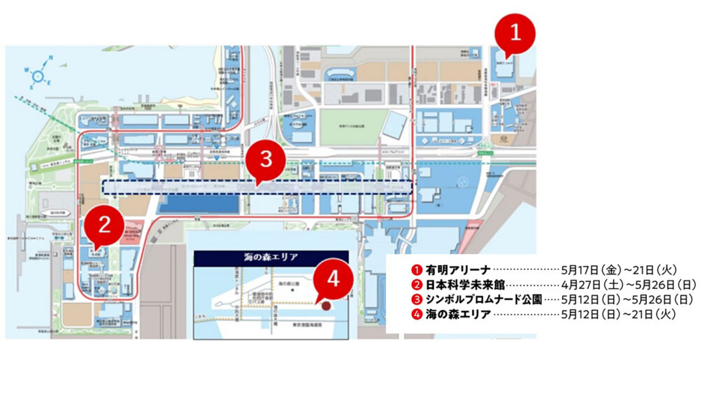 SusHi Tech Tokyo 2024地図