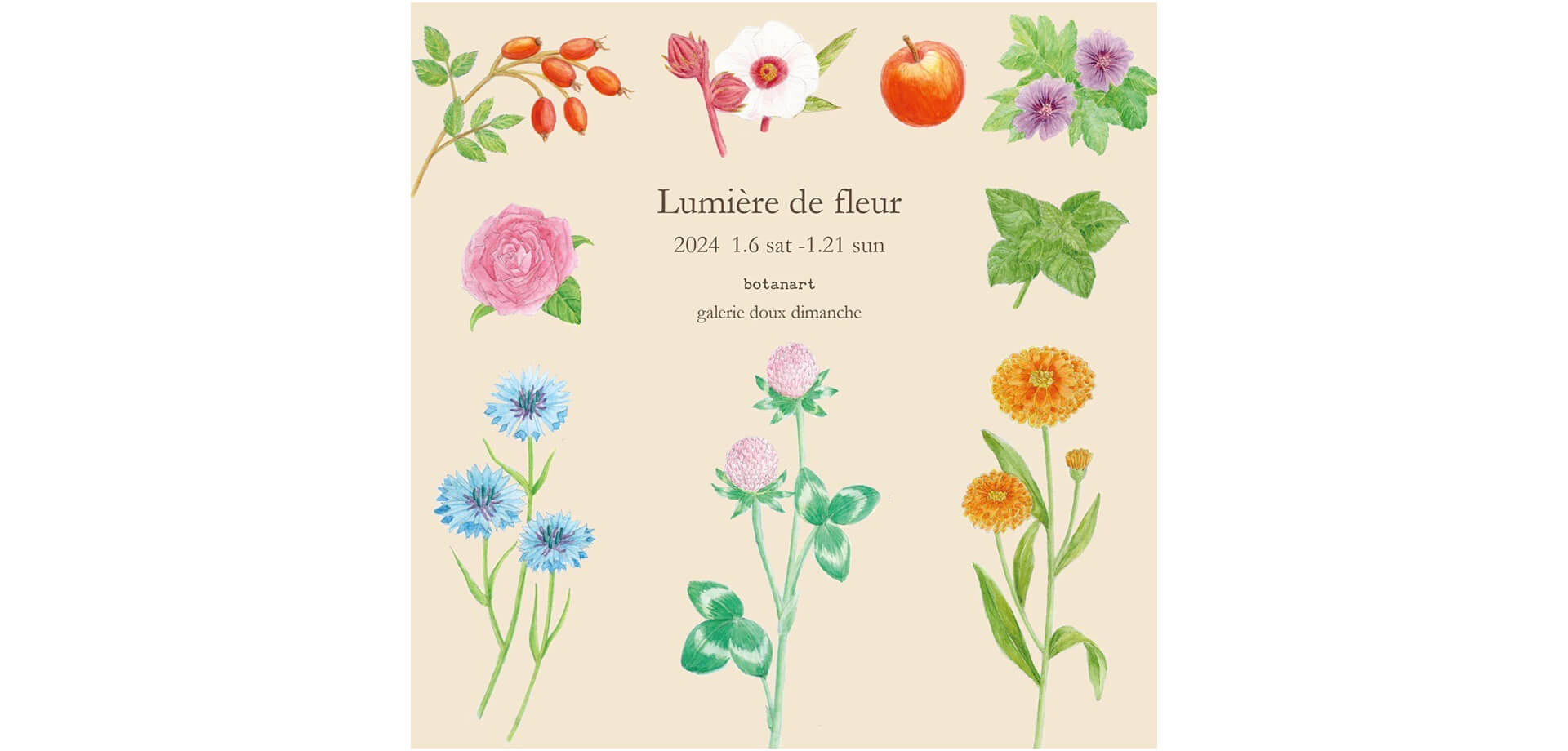 botanart Lumière de fleur -優しい光- バナー