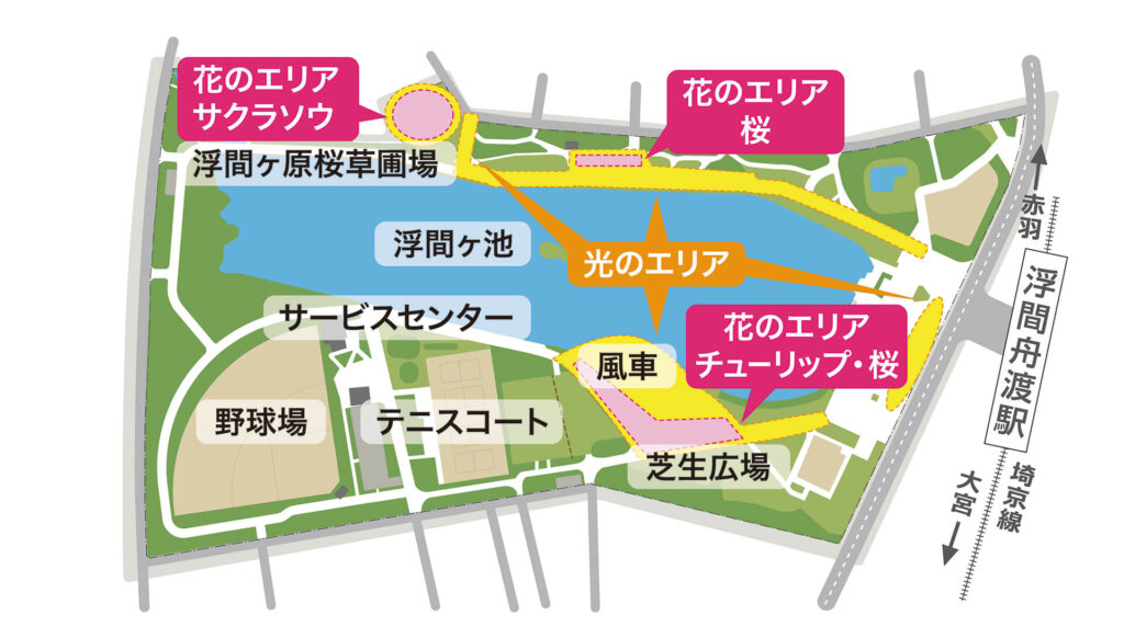 浮間公園マップ