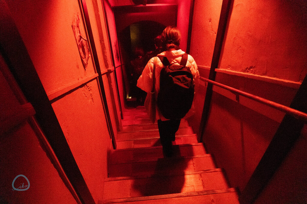 イマーシブフォート東京　階段を降りる女