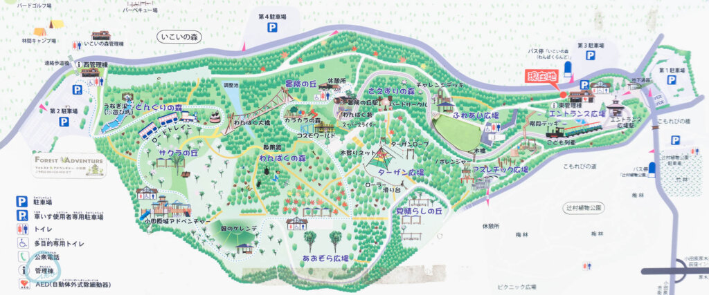 小田原こどもの森公園　わんぱくらんど　地図