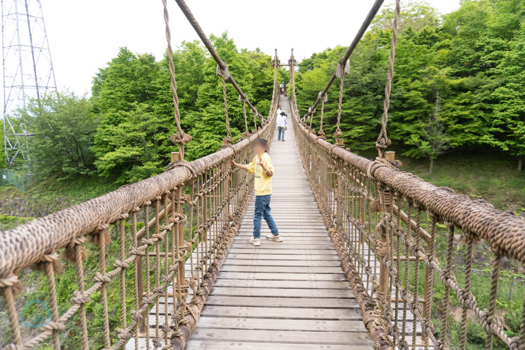 小田原こどもの森公園　わんぱくらんど　アスレチック　吊り橋