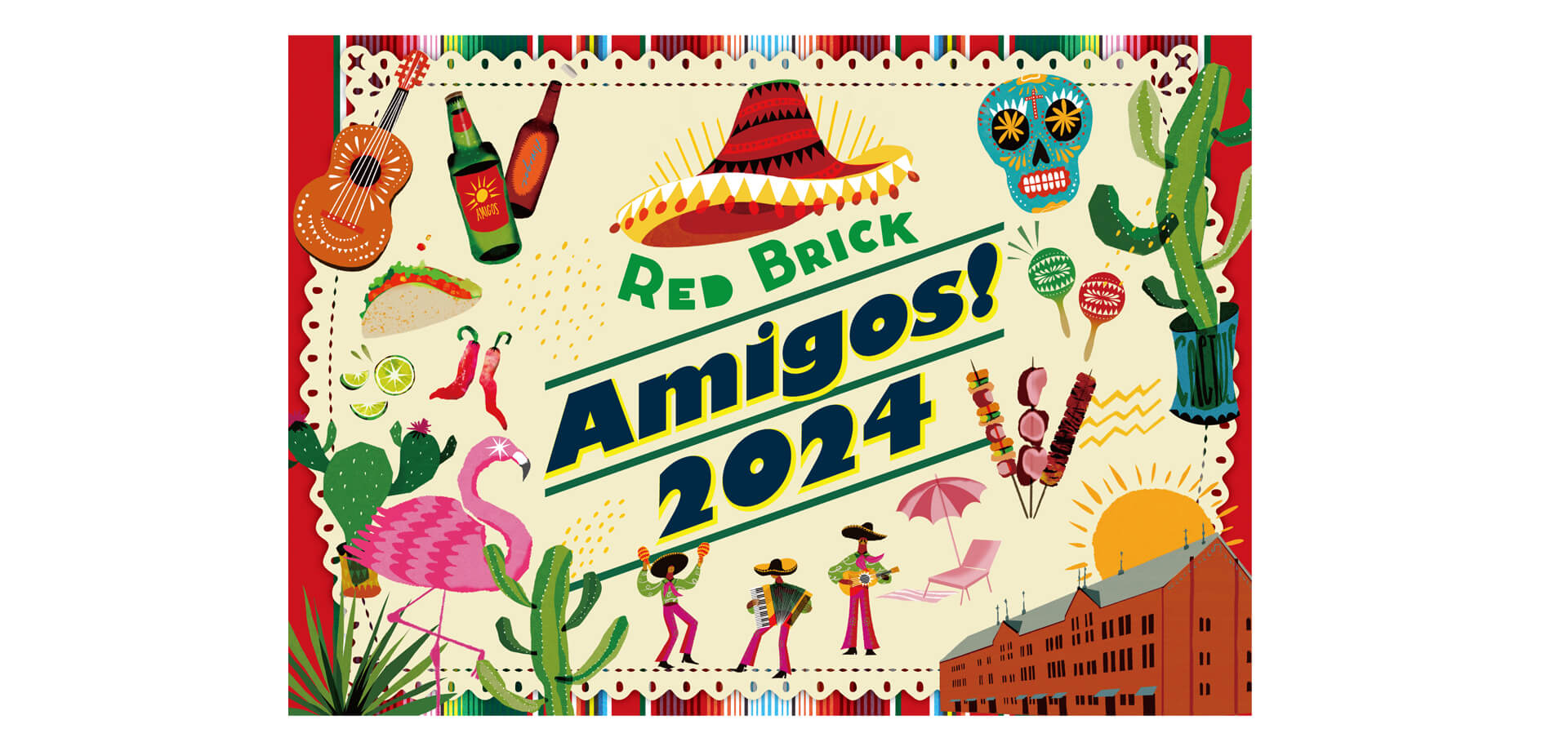 横浜赤レンガ倉庫イベント広場『Red Brick Amigos! 2024』バナー