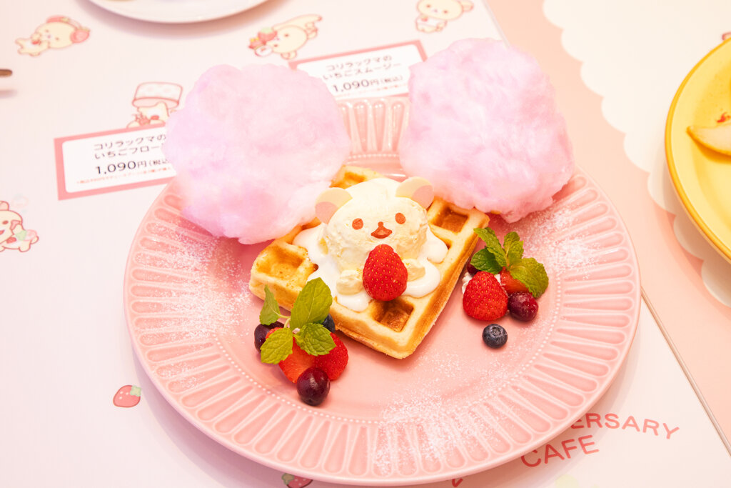 KORILAKKUMA 20th ANNIVERSARY CAFE　会場風景　メニュー