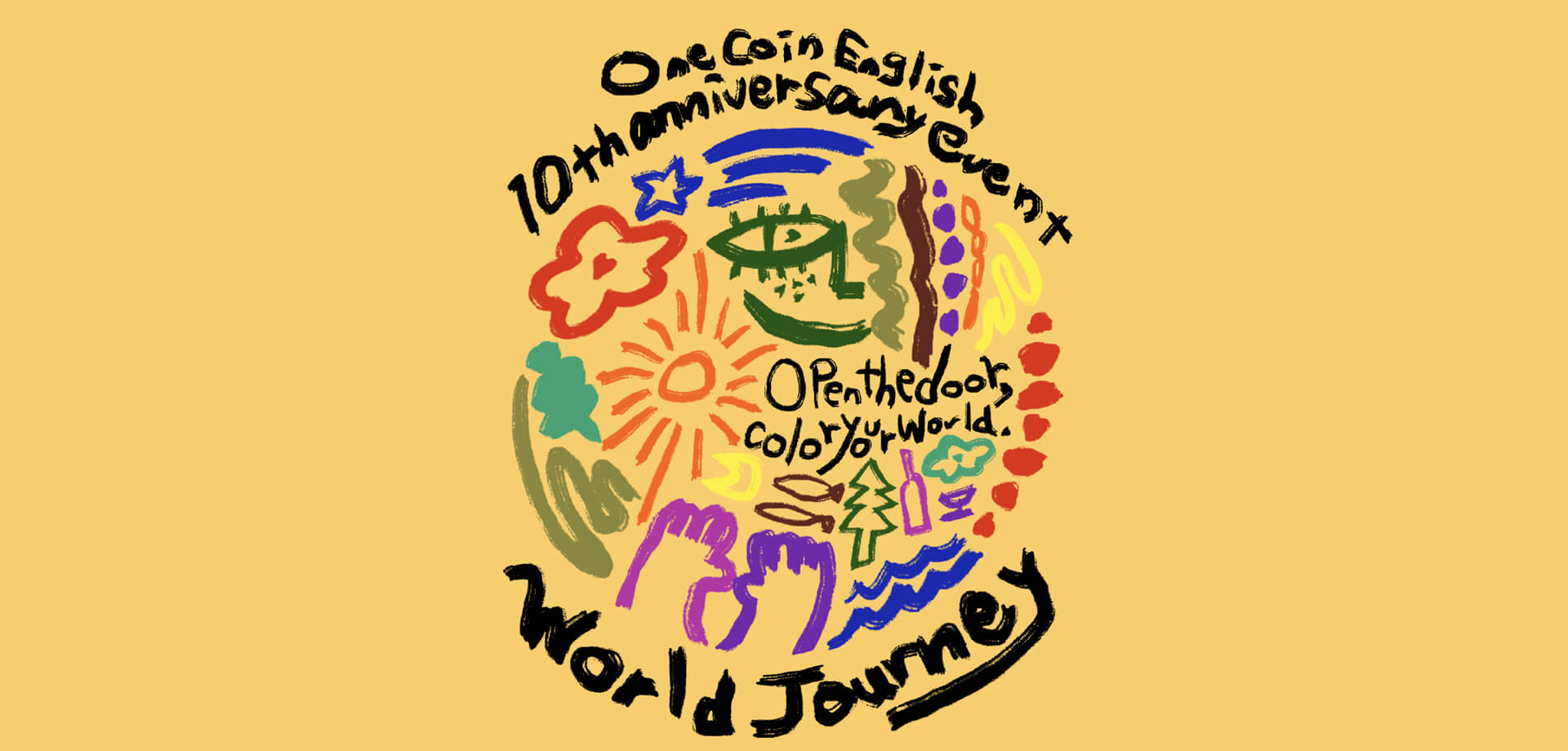One Coin English 10th Anniversary Event バナー