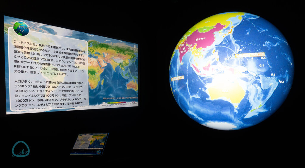 伊藤忠SDGsスタジオ　地球のあした観測所　スフィア　地球儀