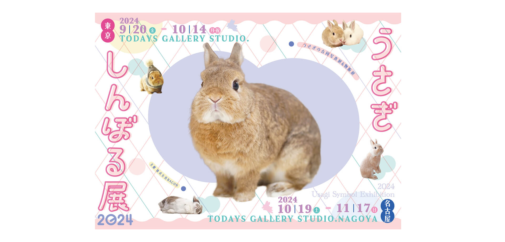 うさぎしんぼる展 2024 バナー