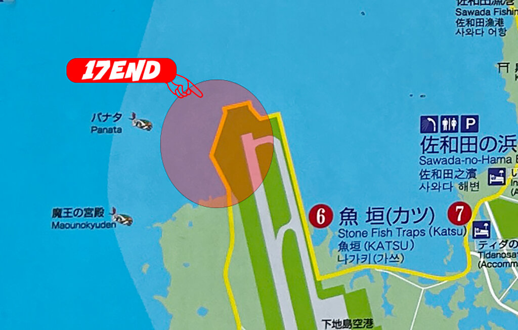 沖縄　下地島　17END　地図