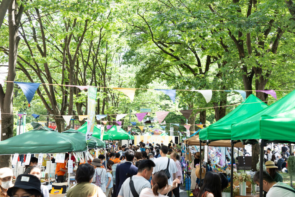 キテキテ府中マルシェ　会場風景