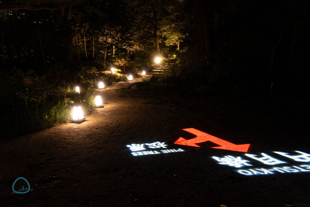 夜間特別開園 秋の夜長の小石川後楽園　ルート案内