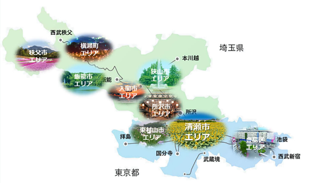 ナゾトキア～謎解き王国への入国案内～　開催エリア