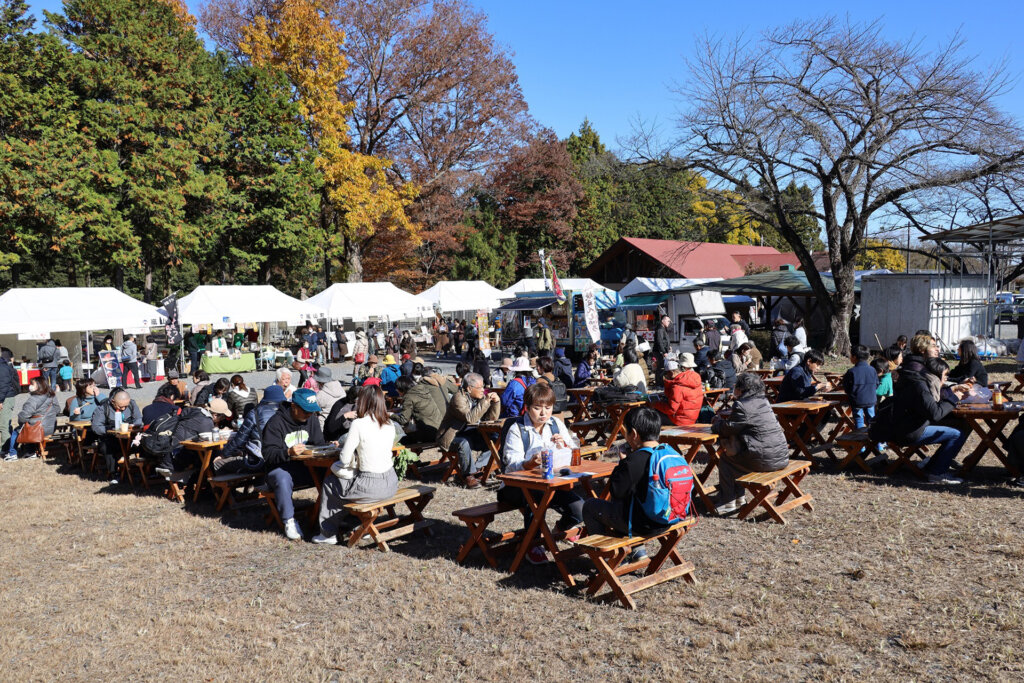 嵐山渓谷紅葉まつり飲食ブース