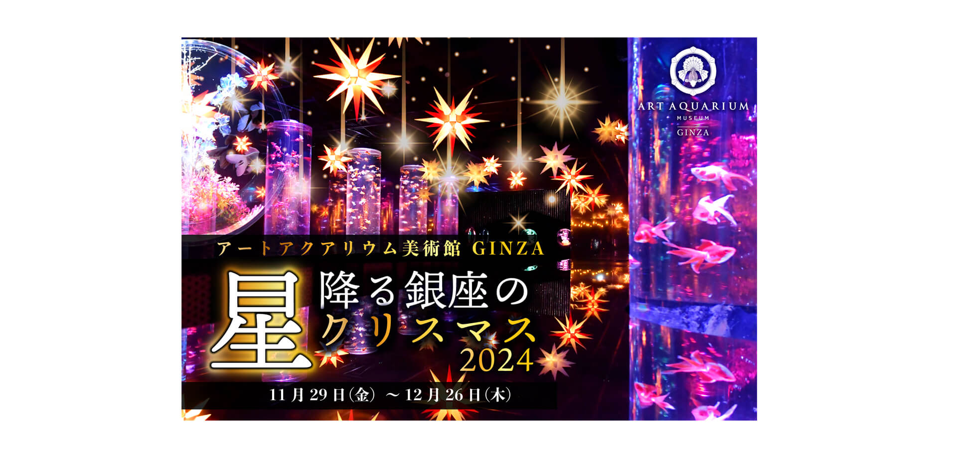 冬のアートアクアリウム「星降る銀座のクリスマス2024」