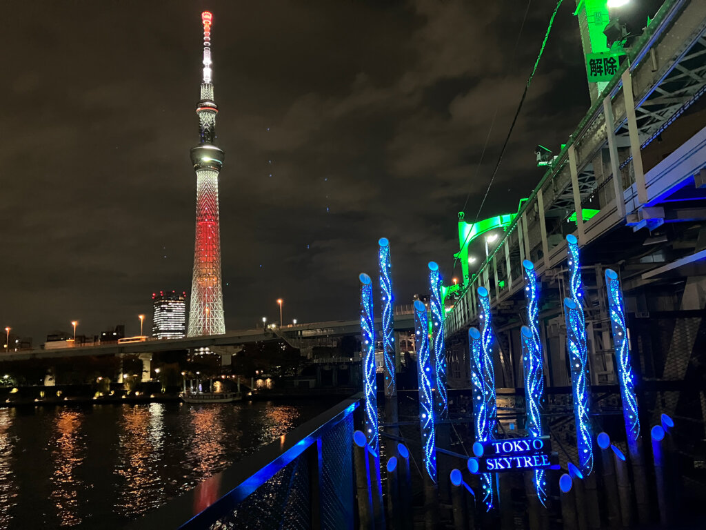 東京下町回遊　竹あかり