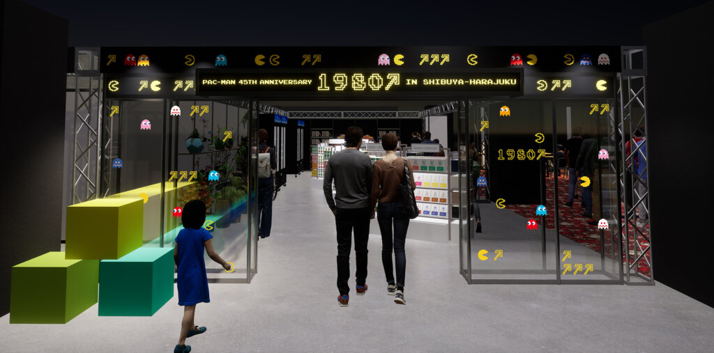 PAC-MAN 45TH ANNIVERSARY 1980↗ IN SHIBUYA-HARAJUKU　会場の様子