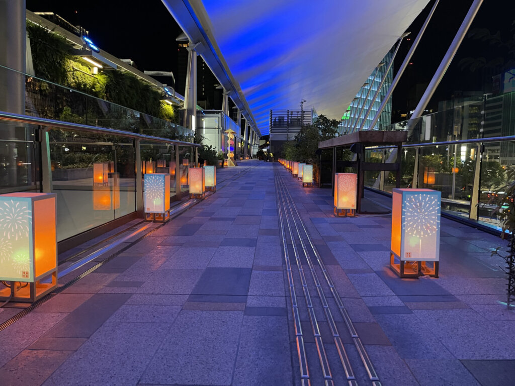 宵路灯籠　会場風景