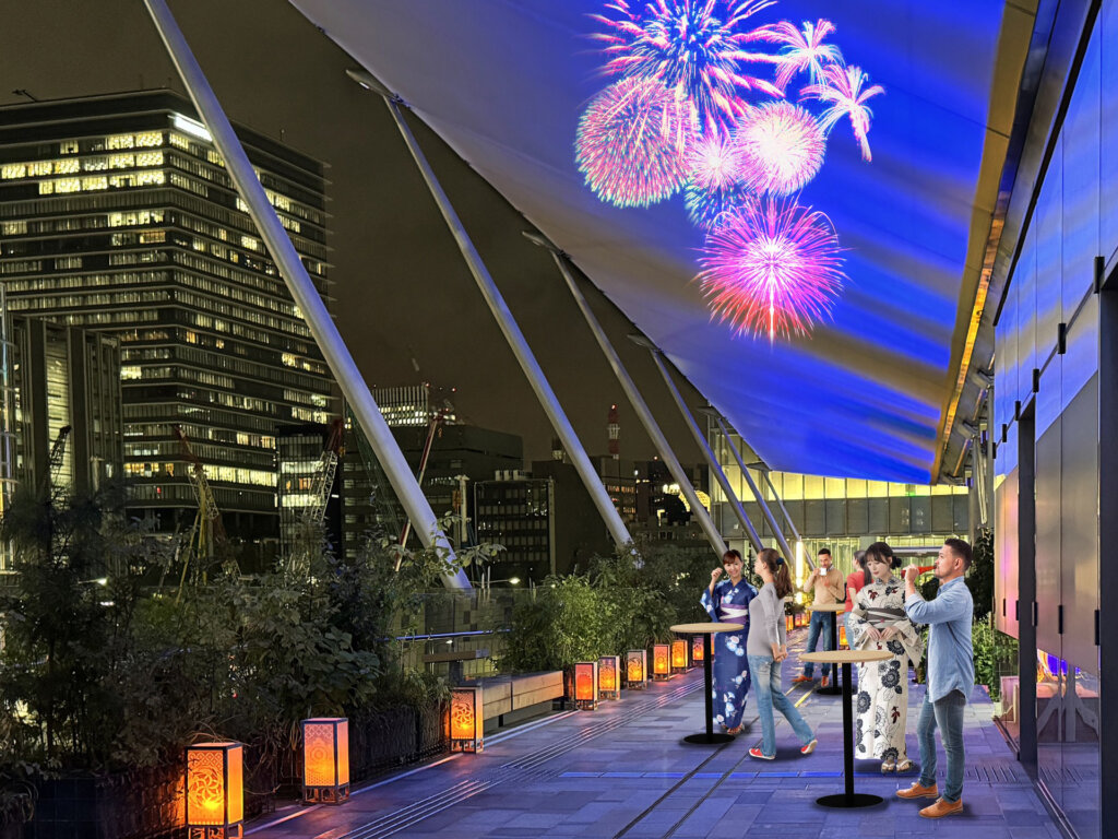 宵路灯籠　会場風景