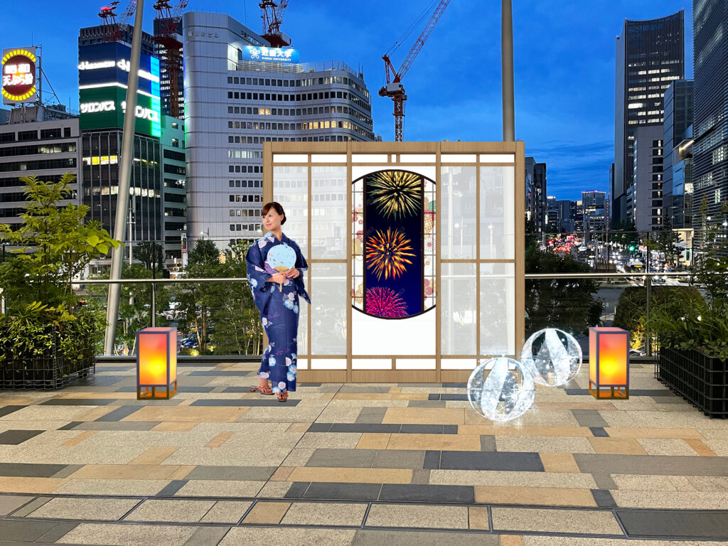 宵路灯籠　会場風景