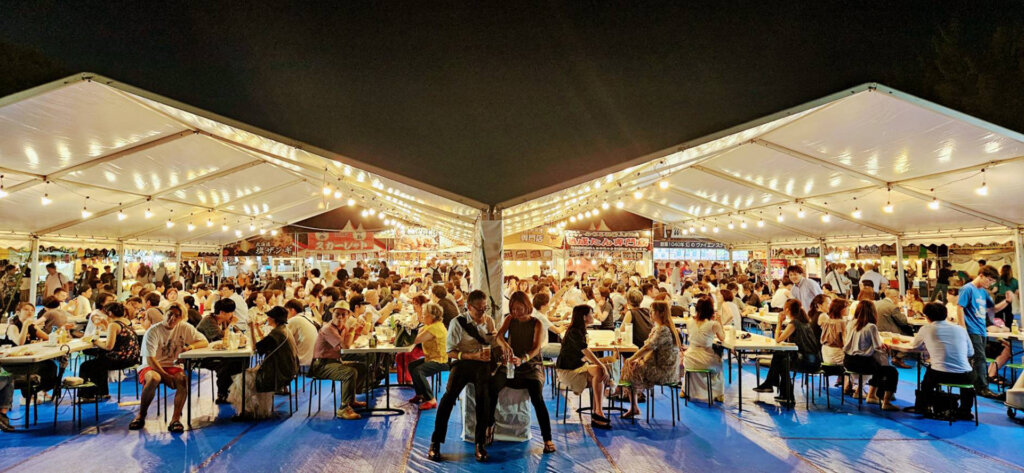 ウエノデ.パンダビアフェスタ会場風景