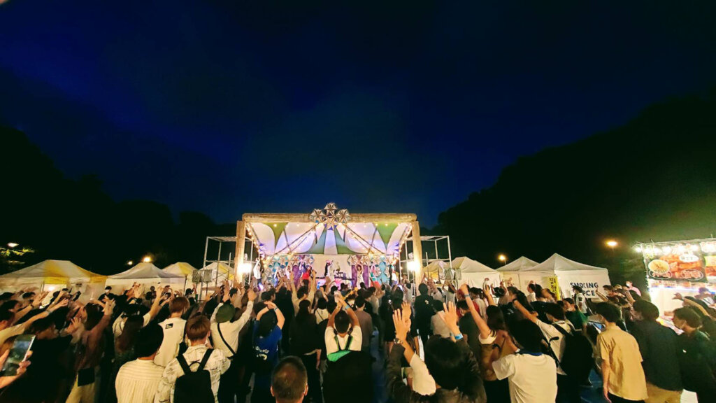 ウエノデ.パンダビアフェスタ会場風景