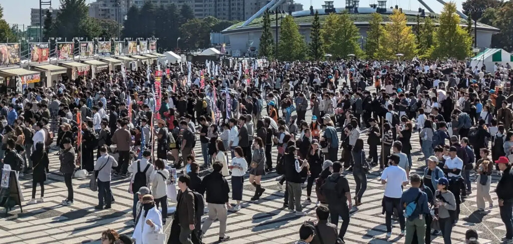 東京ラーメンフェスタ 会場風景　群衆
