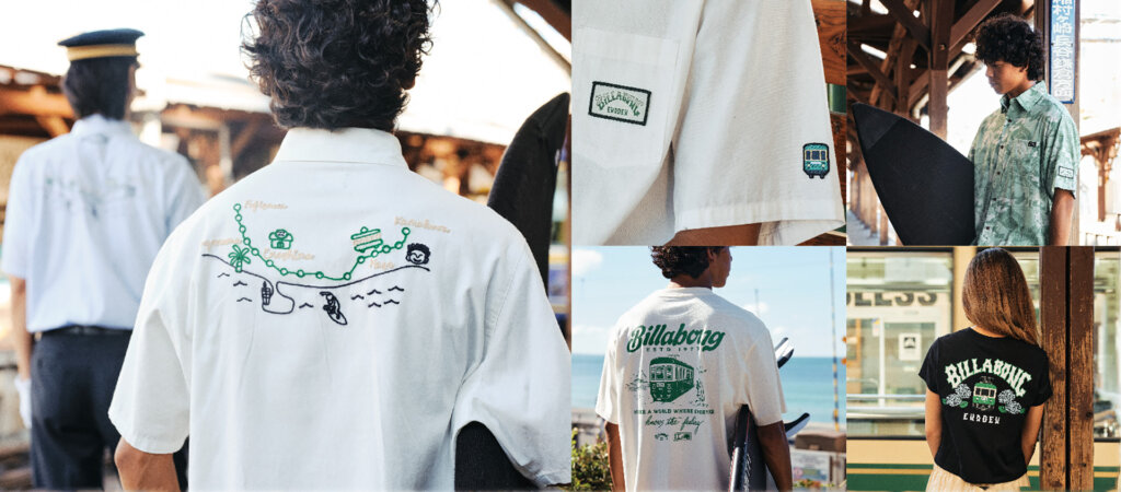 江ノ電×BILLABONG　コラボアパレル