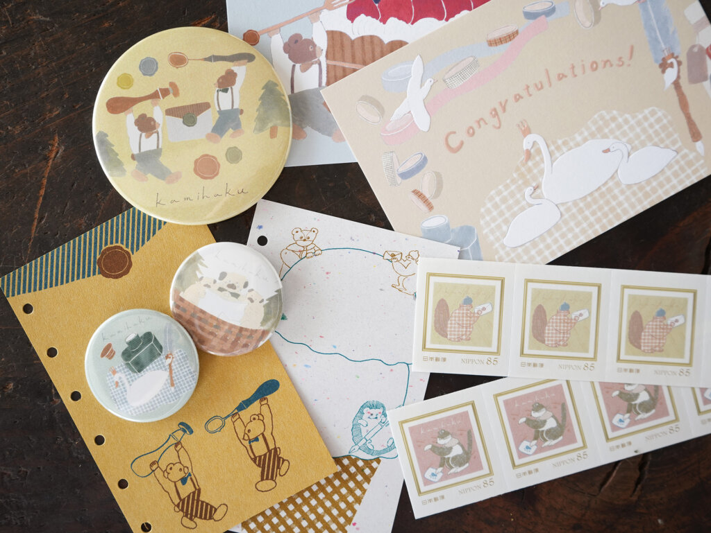 紙博 会場風景　オリジナルグッズ