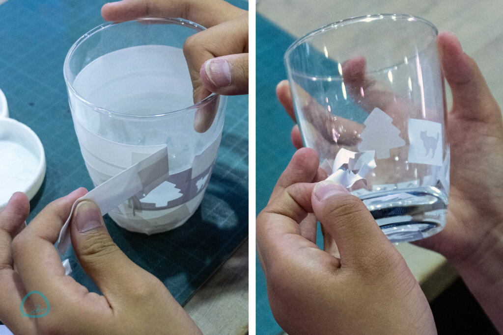 相模原　藤野芸術の家　ワークショップ　サンドブラスト作業工程