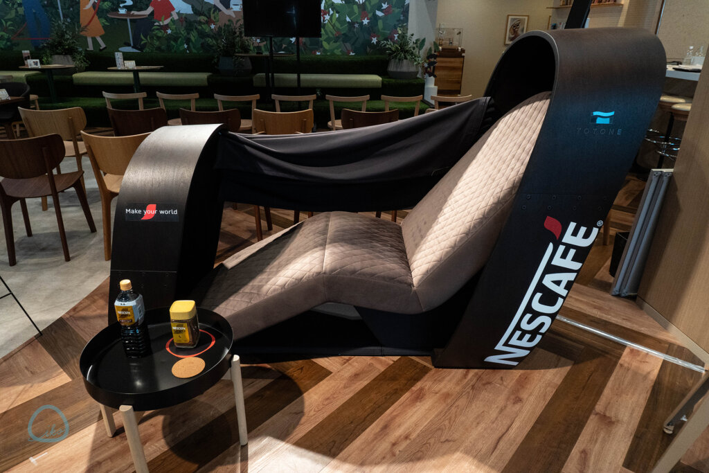 ネスカフェ原宿・睡眠カフェ TOTONEコーヒーナップマシン