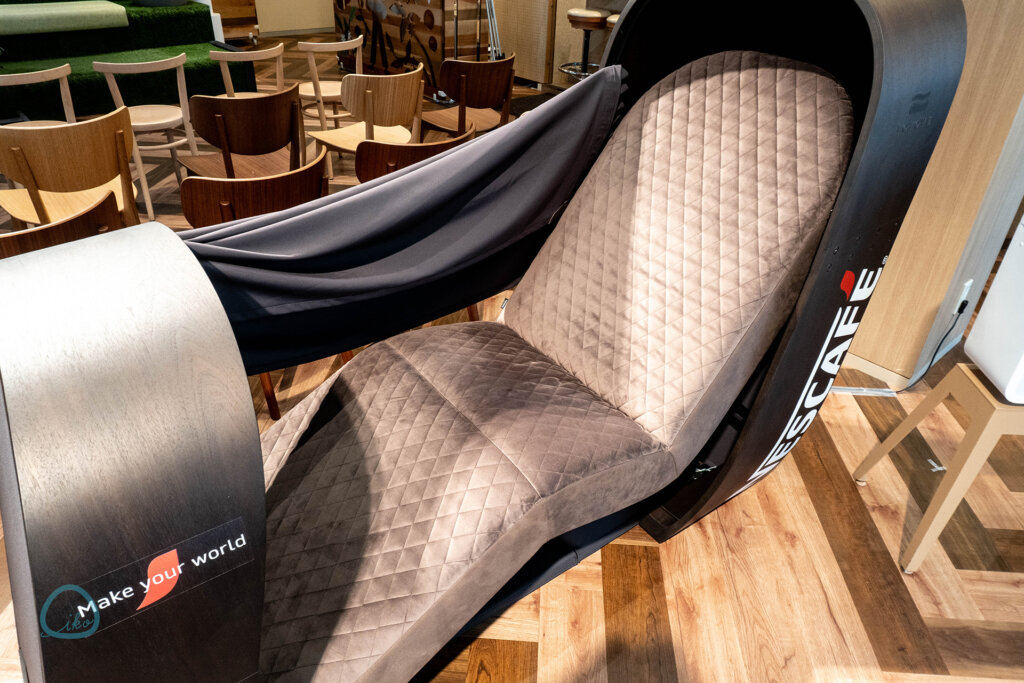 ネスカフェ原宿・睡眠カフェ TOTONEコーヒーナップマシン シート