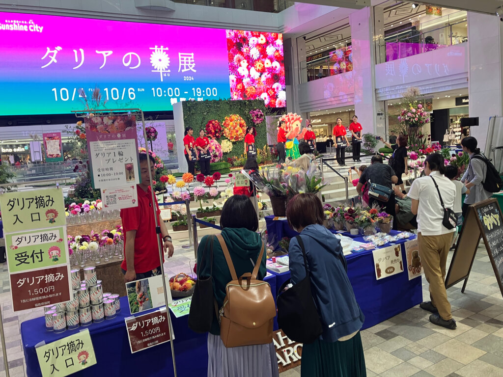 ダリアの華展　会場風景