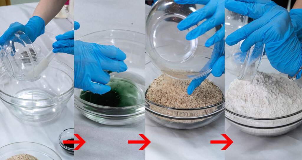 LUSH 体験ワークショップ 洗顔料工程