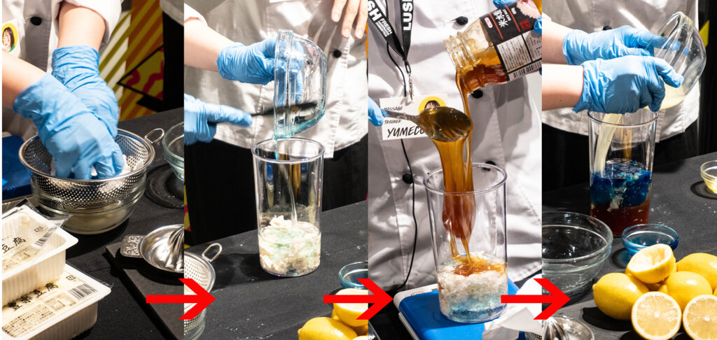 LUSH 体験ワークショップ フェイスマスク作り