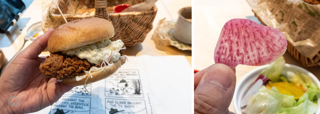 スヌーピーミュージアム ザ・スヌーピー展 ピーナッツカフェ バーガー