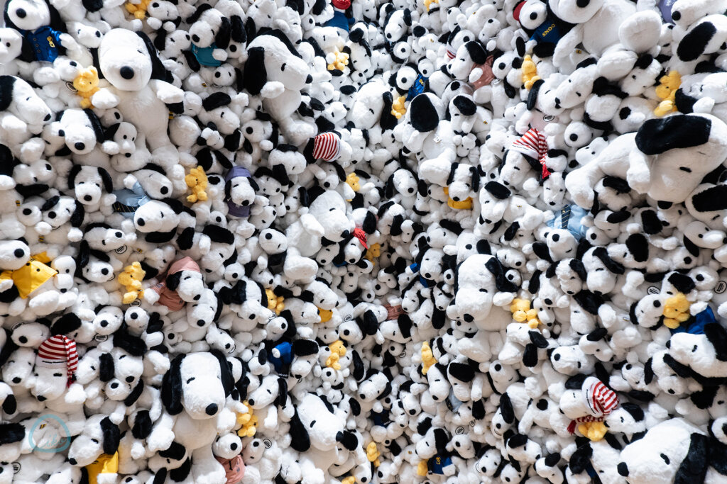 スヌーピーミュージアム　リニューアル　500のぬいぐるみ