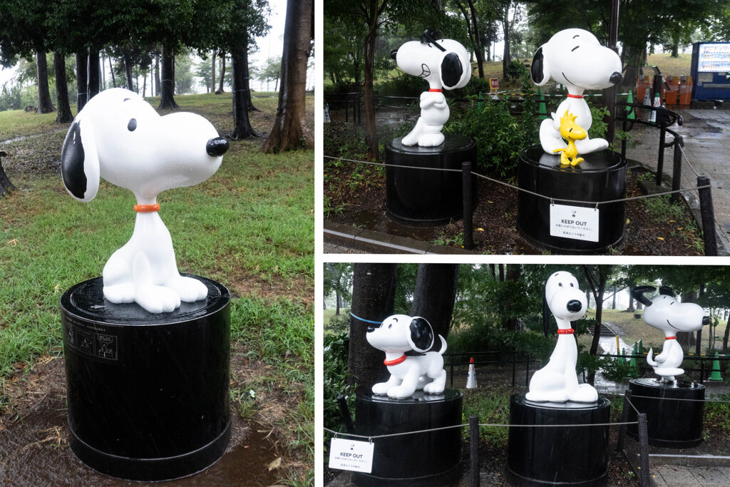 スヌーピーミュージアム　リニューアル　スタチュー
