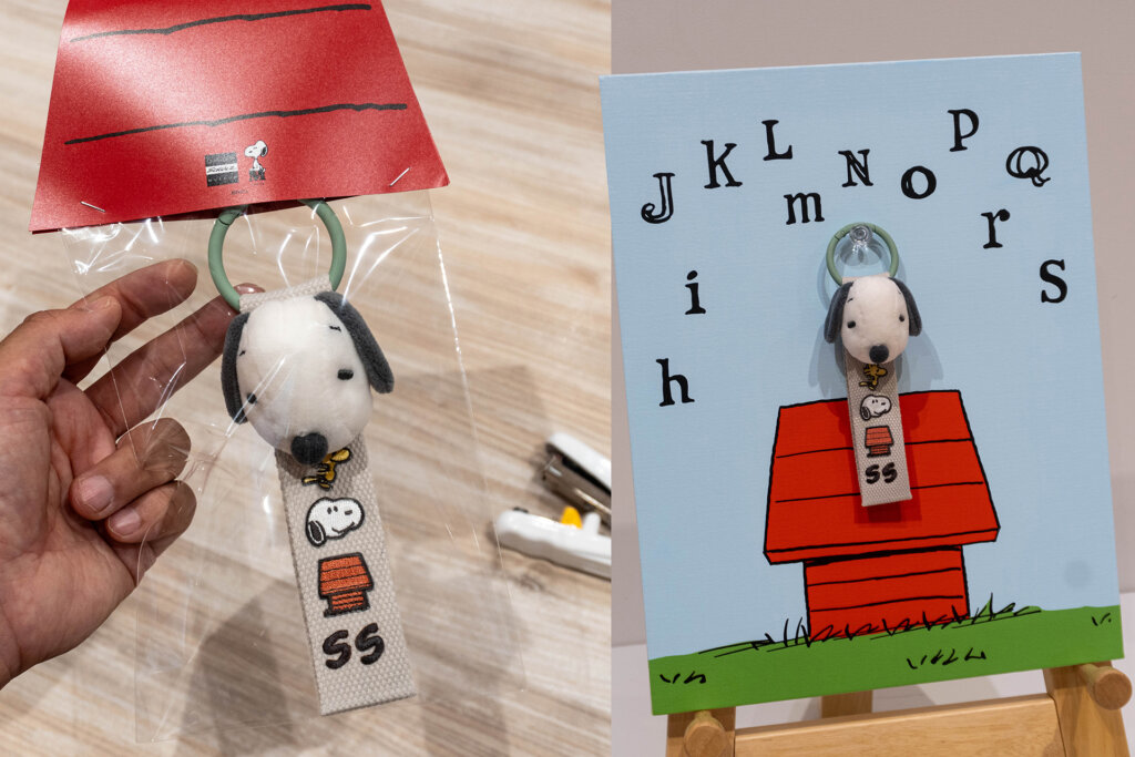 スヌーピーミュージアム　リニューアル　マスコットタグ