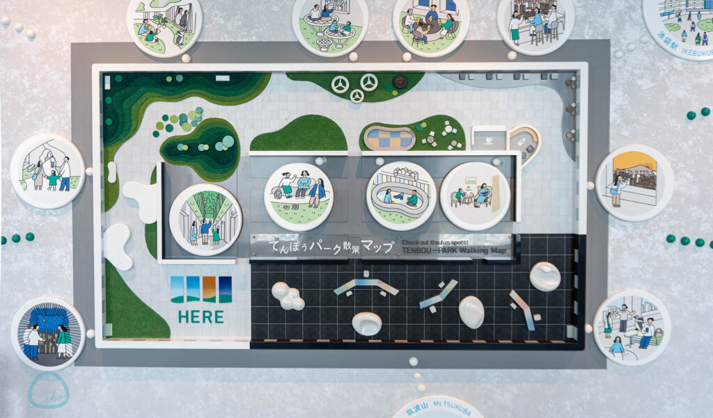 てんぼうパーク　秋さんぽ　会場の様子　マップ