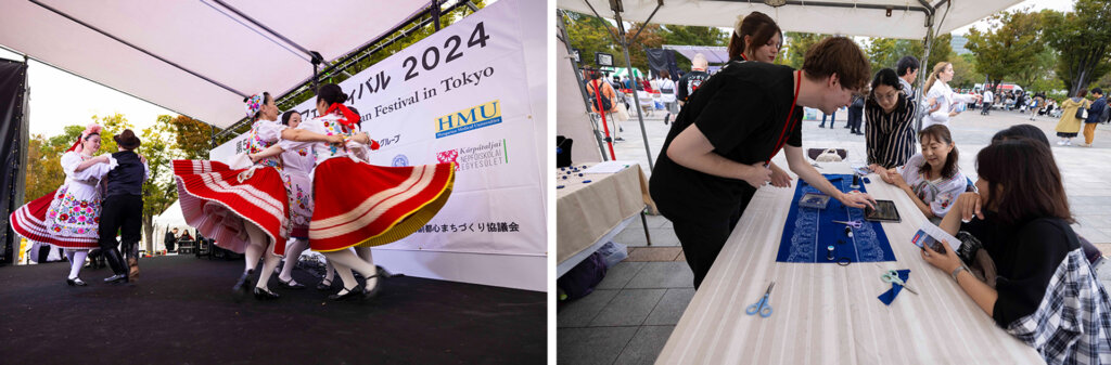 ハンガリーフェスティバル 2025 会場の様子 ダンス