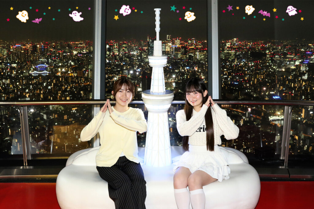 東京スカイツリータウン®　ハロウィンイベント　展望台撮影の様子