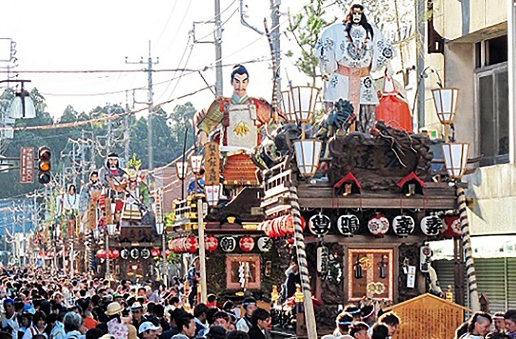 佐原の大祭秋祭り　成り歩き風景
