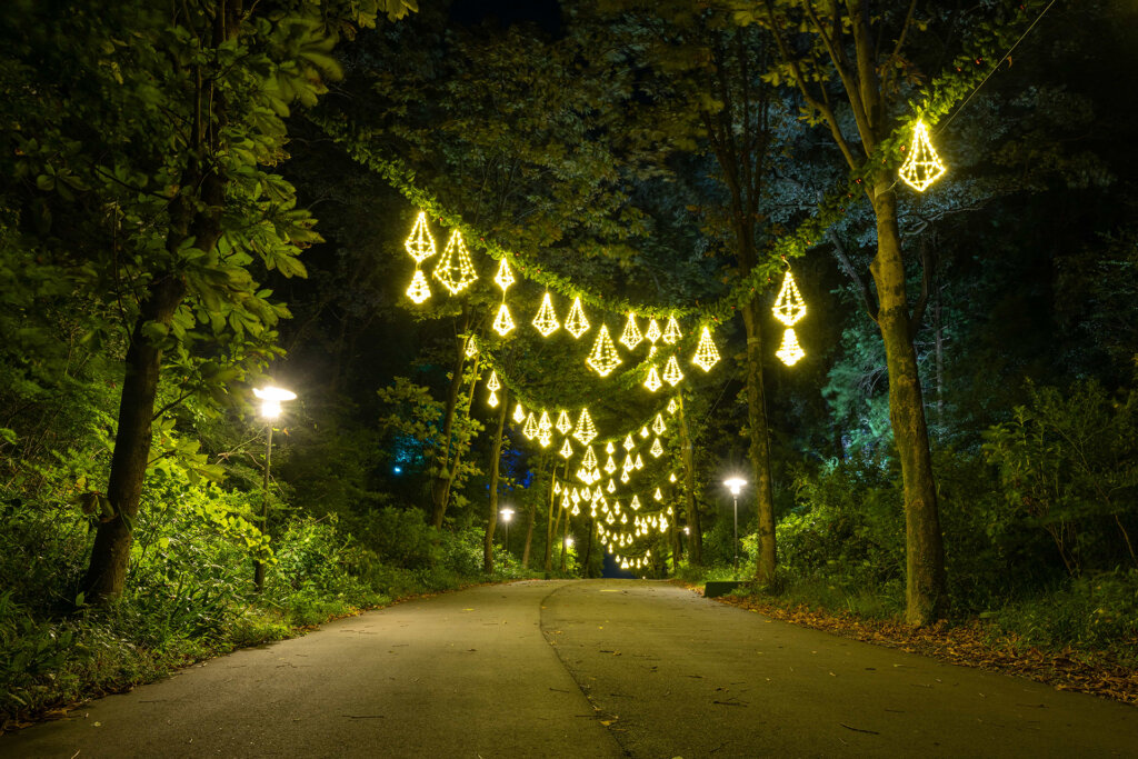 メッツァの北欧クリスマス2025 ライトアップ風景