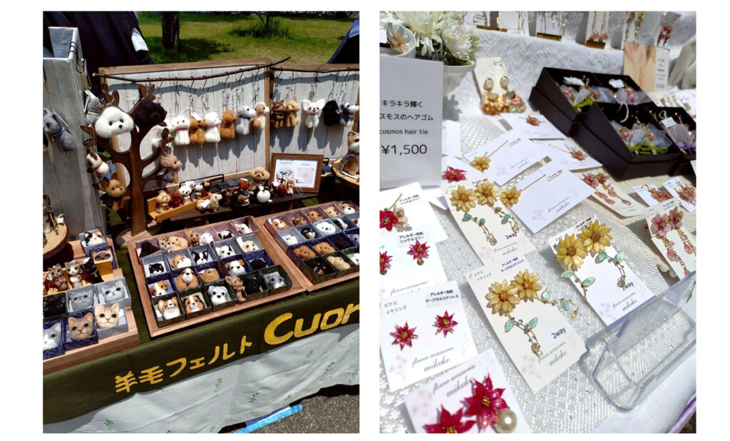 とよすなうみかぜ広場 てづくり市」販売スイーツ 雑貨